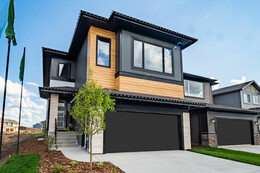 Exterior of the Callie showhome by Bedrock Homes in Maple Crest.